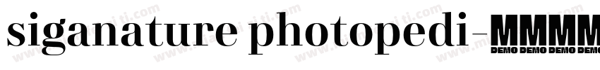 siganature photopedi字体转换